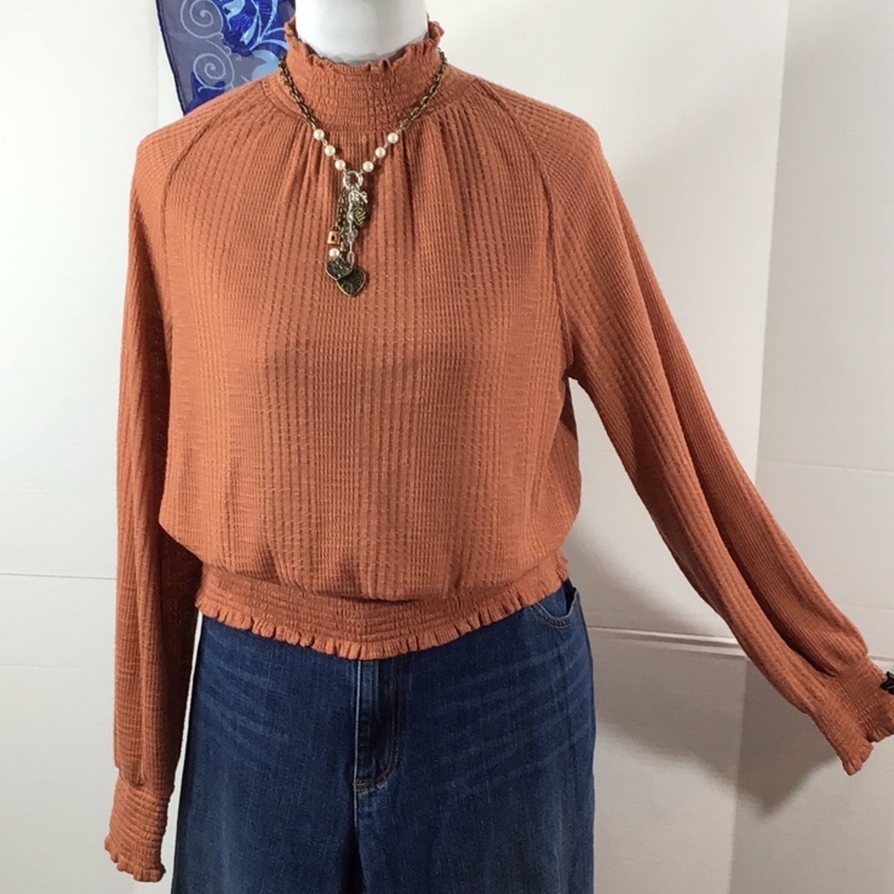 Free People stretch turtleneck top